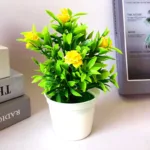 18cm Fake Flowers Artificial Plants Simulated Tree Office Bonsai Pot Plants for Table Potted Ornament Garden Home Desk Decor