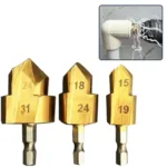 1pc 6.35mm Hexagonal Shank Drill Bit Water Pipe Expansion Drill Punch Plumber's Hole Expansion Drill Tool