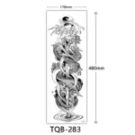 Body Art Full Fake Tatoo Tiger Wolf Flowers Rose Large Arm Tattoo Sticker Full Sleeve Waterproof Semi Permanent Tattoo Women Man - Image 28