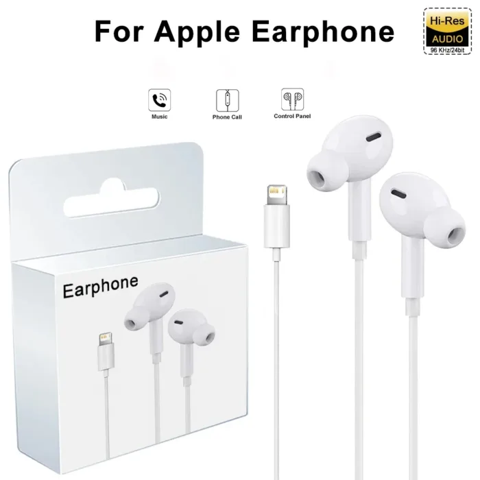 For Apple Headphones For iPhone 15 14 13 12 11 Pro Max X 8 Plus Earphones Bluetooth Wired Earbuds Accessories - Image 1