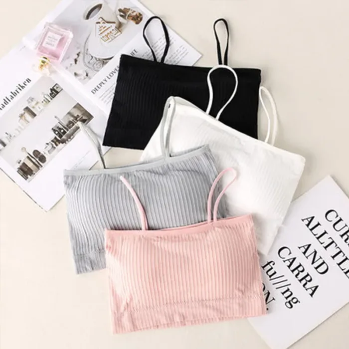 Women Cotton Underwear Tube Top Bra Ladies Thread Bra Comfort Up Women Sports Bra Sexy Top Female Crop Top Sexy Lingerie - Image 3