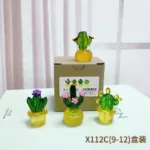 Creative Simulation Cactus Plant Decor Transparent Fleshy Car Computer Decoration Ornaments Decorative Crafts Home Accessories - Image 8