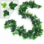 2.4M 100pcs Leaf 1 piece Home Decor Artificial Ivy Leaf Garland Plants Vine Fake Foliage Flowers Creeper Green Ivy Wreath - Image 5