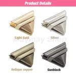 1pcs Metal Fashion Switch Lock Triangle Press Lock Clasp Leather Craft Women Bag Handbag Shoulder Bag Purse DIY Hardware - Image 3