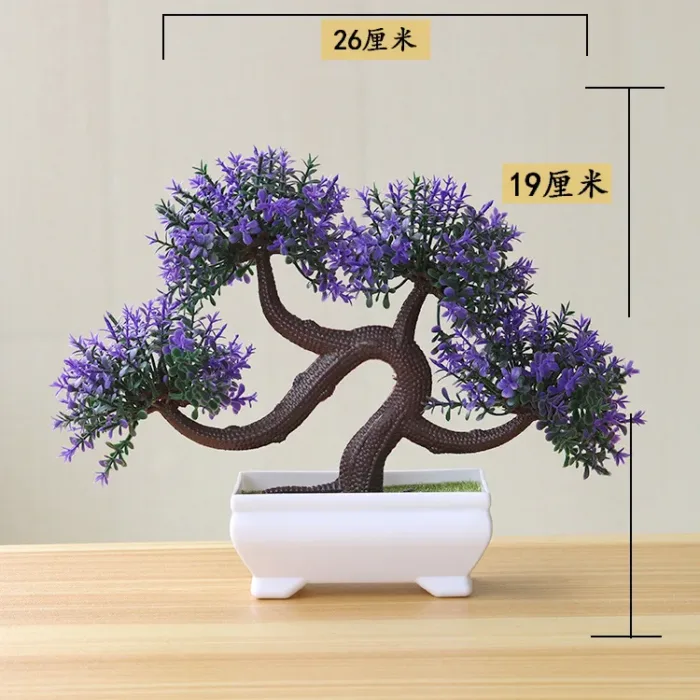 1pc Artificial Plants Bonsai Small Tree Simulation Plants Fake Flowers Table Potted Ornaments Home Decoration Hotel Garden Decor - Image 22