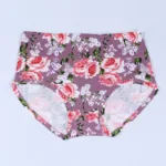 New Bamboo Fiber Underwear Large Size Women Panties Female Ladies Floral Briefs High Waist Plus Underpants Sexy Lingerie 5XL - Image 9