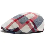 New Multicolour Plaid Beret Women Casual Sun Visor Flat Hat Vintage Fashion Berets Men Newsboy Caps Summer Button Adjustable - Image 7