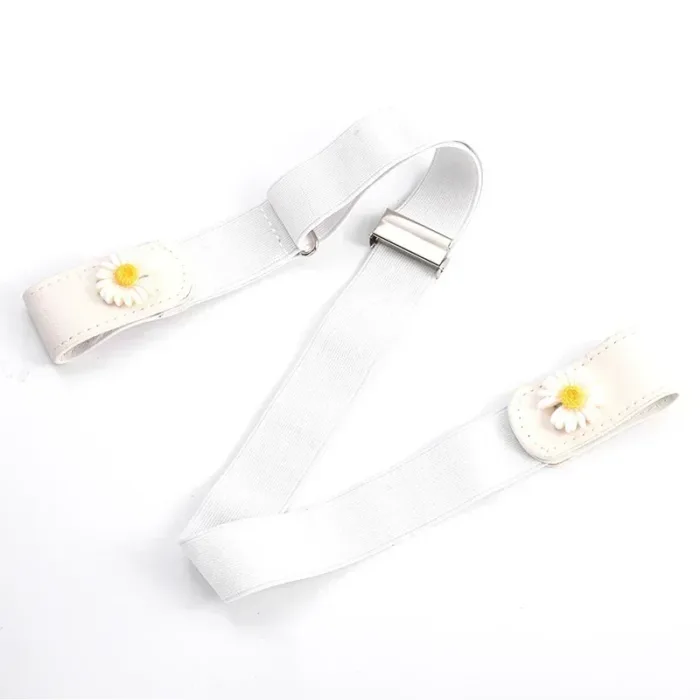Jeans Elastic Belt Men Denim Belt No Marks Versatile Invisible Elastic Women No Punching Decoration Waistband Inset Style Belts - Image 19