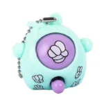 Mini Egg Stone Paper Scissors Toy Colored Round Egg Cartoon Lovely Gift Key Chain Party Interactive Toy Stress Reliever - Image 5