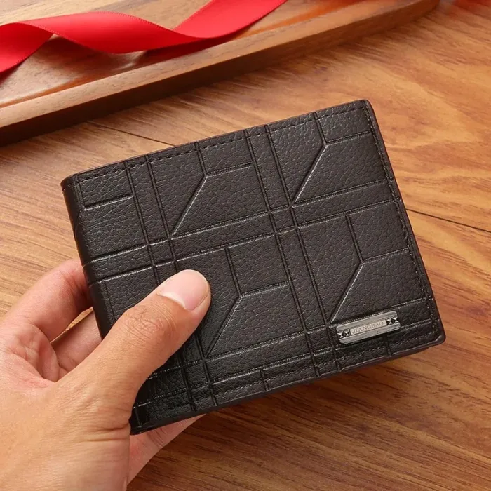 PU Leather Wallets Purses Men Women Business Foldable Multi-Card Wallet Picture Coin Purse Slim Money Credit ID Cards Holder Bag - Image 2