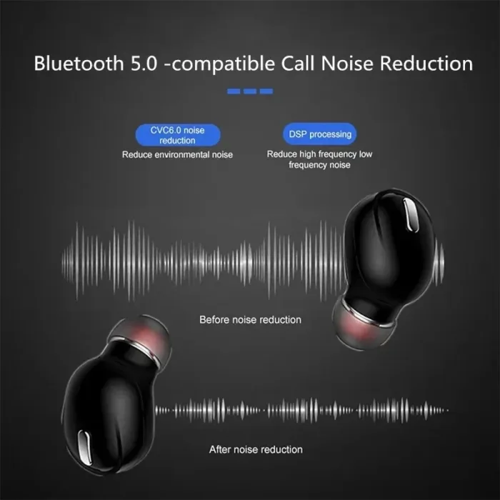 X9 Wireless Headphones Bluetooth-compatible 5.0 Sport Wireless Earphone In-Ear Stereo Sound Earbuds Headset For Xiaomi Huawei - Image 4