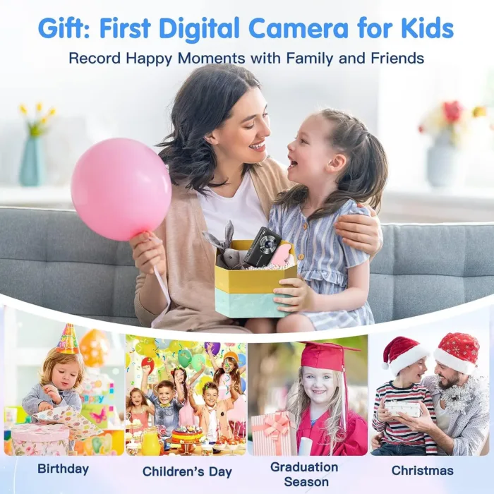Digital Camera Children Camera for Children Camcorder with 16x Zoom Compact Cameras 1080P 44MP Cameras for Beginner Photography - Image 5
