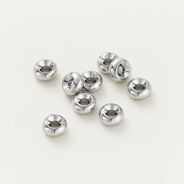14K/18K Gold Plated 10-30Pcs 3/4/5/6/8mm Spacer Beads for DIY Necklace Bracelet Jewelry Making Supplies Accessories Wholesale - Image 14
