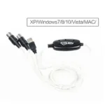 Audio cable Keyboard to PC USB MIDI Cable Converter PC to Music Keyboard Cord USB IN-OUT MIDI Interface Cable - Image 4