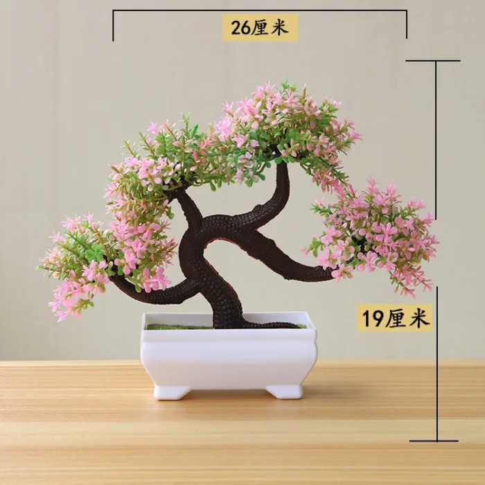 1pc Artificial Plants Bonsai Small Tree Simulation Plants Fake Flowers Table Potted Ornaments Home Decoration Hotel Garden Decor - Image 23