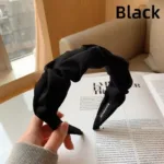New Fashion Hair Hoop Hair Bands for Women Girls Pleated Wide Edge Solid Color Headbands Wide Hairband Hair Accessories Headwear - Image 12