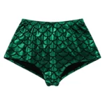 Womens Mermaid Fish Scale Print Booty Shorts High Waisted Hot Pants Party Club Festival Rave Dance Bottoms Sexy Clubwear - Image 5