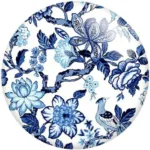 Blue And White Porcelain Flowers Round Photo Resin Glass Cabochon Demo Flat Back Making Findings S1491 - Image 13