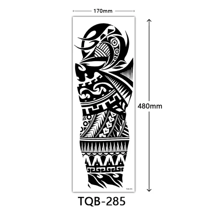 Body Art Full Fake Tatoo Tiger Wolf Flowers Rose Large Arm Tattoo Sticker Full Sleeve Waterproof Semi Permanent Tattoo Women Man - Image 26