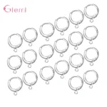 20 Pcs/Lot 925 Sterling Silver Earring Hooks Bluk Items Wholesale Jewelry Making Supplies