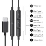 USB Type-C Wired Headphones For Samsung Galaxy S24 S23 S22 S20 10 Ultra 3.5mm In-Ear With Mic Music Bass Stereo Earbud Eadphones - Image 6