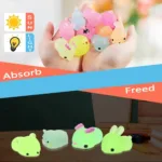 6/12/18 Pcs Luminous Mochi Squishies, Mochi Squishy Animals Stress Toys, Mini Stress Relief Toys Mochi Animals Toys Kawaii - Image 3