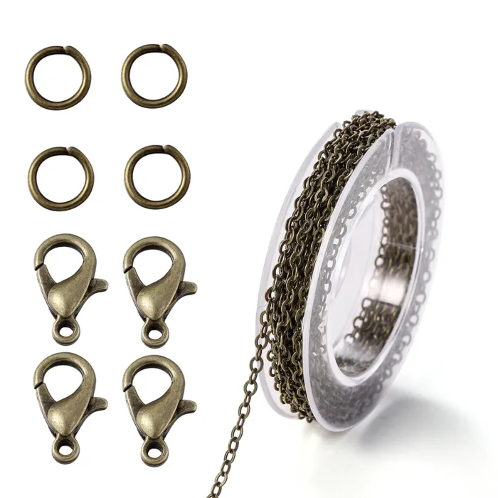3Meter Alloy Bulk Link Chain With Jump Rings Lobster Clasps Necklace Chains For DIY Jewelry Making Supplie Necklaces Accessories - Image 12