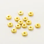 14K/18K Gold Plated 10-30Pcs 3/4/5/6/8mm Spacer Beads for DIY Necklace Bracelet Jewelry Making Supplies Accessories Wholesale - Image 7