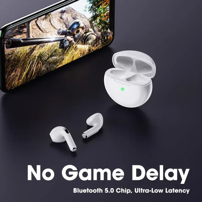 Original Air Pro 6 TWS Wireless Headphones Fone Bluetooth Earphones Mic Pods InEar Earpods Pro6 Earbuds sport Headset For Xiaomi - Image 2