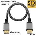 4K@60HZ Nylon Braid HD Compatible V2.0 HDMI TO MINI HDMI MINIHDMI Extension Male to Male Plug Cable 1M/1.5M/2M/3M/5M/10m hdtv tv