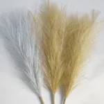 45cm Artificial Pampas Grass Bouquet Single fork Simulation Reed DIY Home Wedding Decoration Party Bedroom Artificial Flowers - Image 3