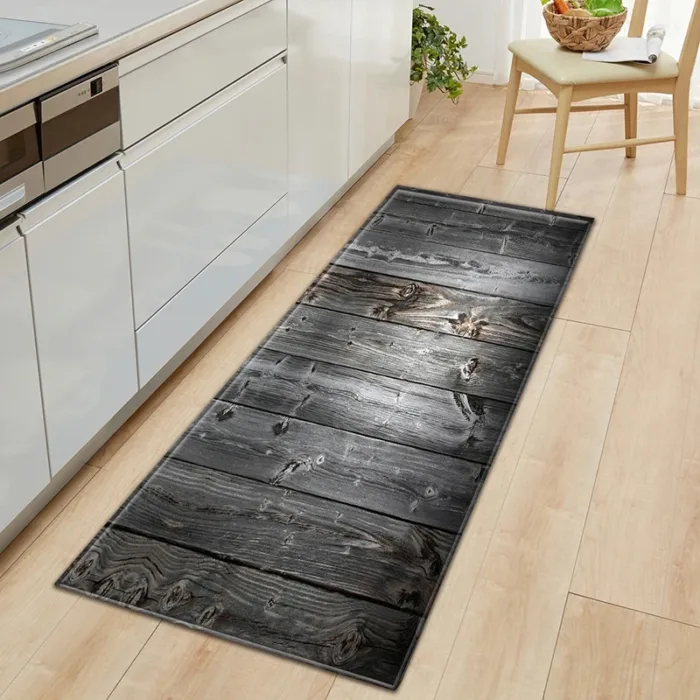 3D wood grain bamboo striped stone pattern carpet living room Restaurant corridor balcony entrance door cushion floor pad rugs - Image 12