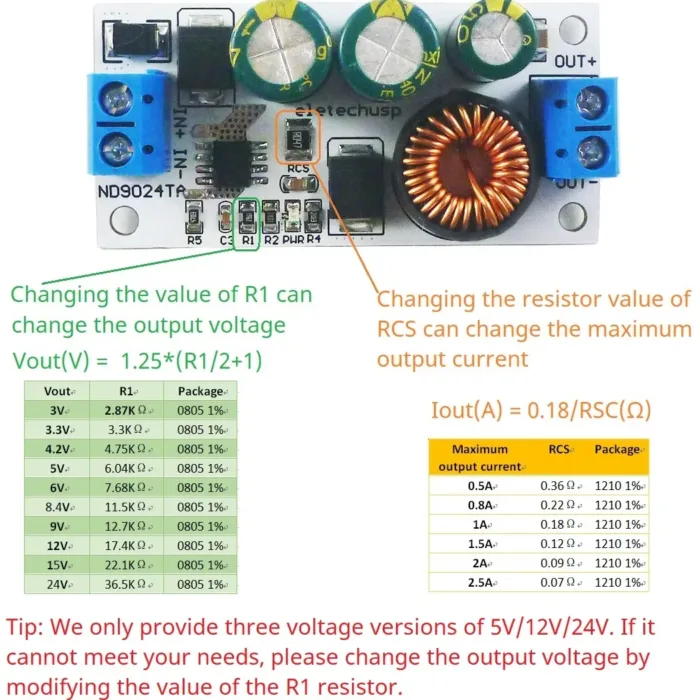 30W Ultra-wide Voltage Regulator Module 10-90V to 5V 12V 24V Buck DC-DC Converter for UPS EBike Electric Car New Energy Vehicles - Image 1
