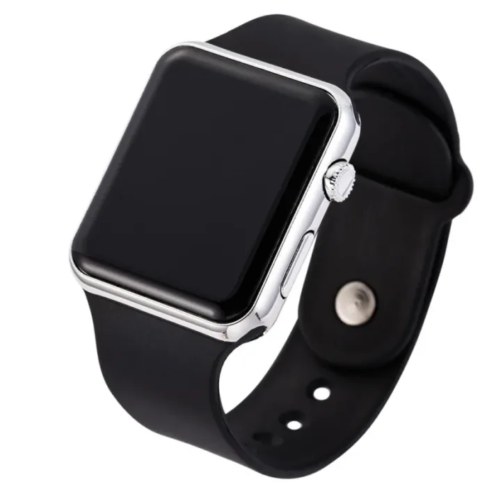 2024 Fashion Sport Digital Watch Women Men Square LED Watches Silicone Belt Electronic Women Digital Watches Clock Montre Femme - Image 2