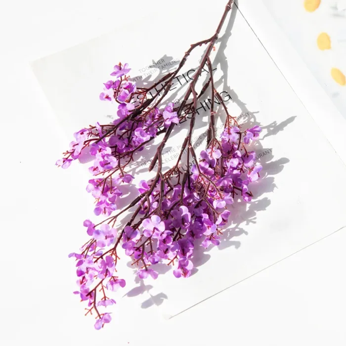 2PCS Artificial Plants Long Baby's Breath Christmas Decorations Vase for Home Wedding Bridal Festival Party Fake Plastic Flowers - Image 9