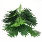 1PC Artificial Flowers Large Leaf Tree Autumn Christmas Vases for Wedding Decoration Home windowsill Decor accessory Fake Plants - Image 2