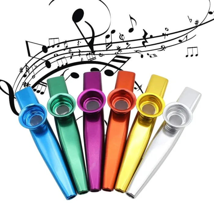 1Pcs kazoo Musical Instrument Flutes Aluminum Alloy Metal Music Lover Musical Instrument For Beginner Kids Adult Party Gifts - Image 1