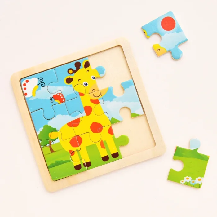 Baby Wooden Montessori Puzzle Child Game Wooden Puzzle 3D Cartoon Animal Puzzle Babies Toys Puzzles For Kids 1 2 3 Year Old - Image 2
