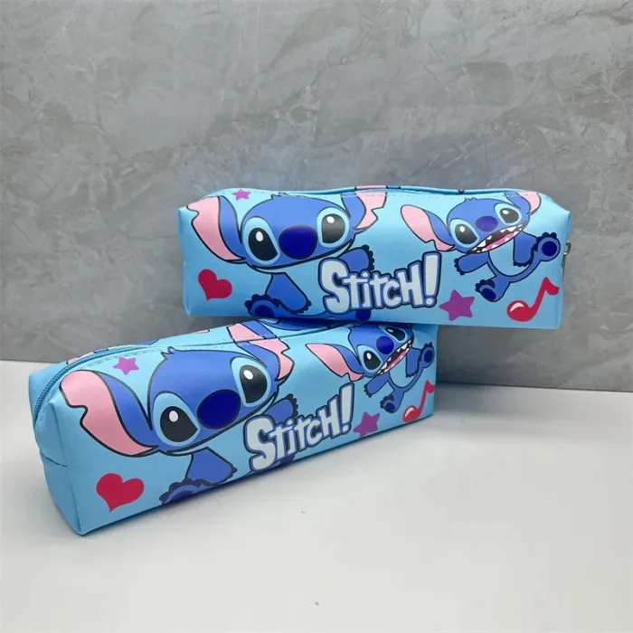 Disney Anime Stitch Pencil Case Kawaii laser Pen Bag Cartoon Students Storage Bag Stationery School Supplies Christmars Gift - Image 6