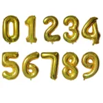 32 inch Large Gold figure Balloons 18 20 30 40 50 60 70 80 90 years adult Birthday Anniversary Decoration Number Balls Supplies - Image 16