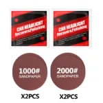 Car Headlight Restoration Polishing Kits Headlamp Scratch Remover Repair Cleaning Paste Remove Oxidation Headlight Polish Liquid - Image 10