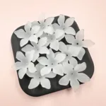 20pcs/bag 25mm*5mm Matte Bauhinia Flower Acrylic Beads Caps Jewelry Making DIY For Earrings Hair Accessories Necklaces - Image 8