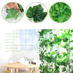 2.4M 100pcs Leaf 1 piece Home Decor Artificial Ivy Leaf Garland Plants Vine Fake Foliage Flowers Creeper Green Ivy Wreath - Image 6