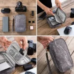 Data Cable Storage Bag, Portable Headphone Manager, Digital Gadget Suitcase, Double-layer Digital USB Hard Drive Protection Bag - Image 2