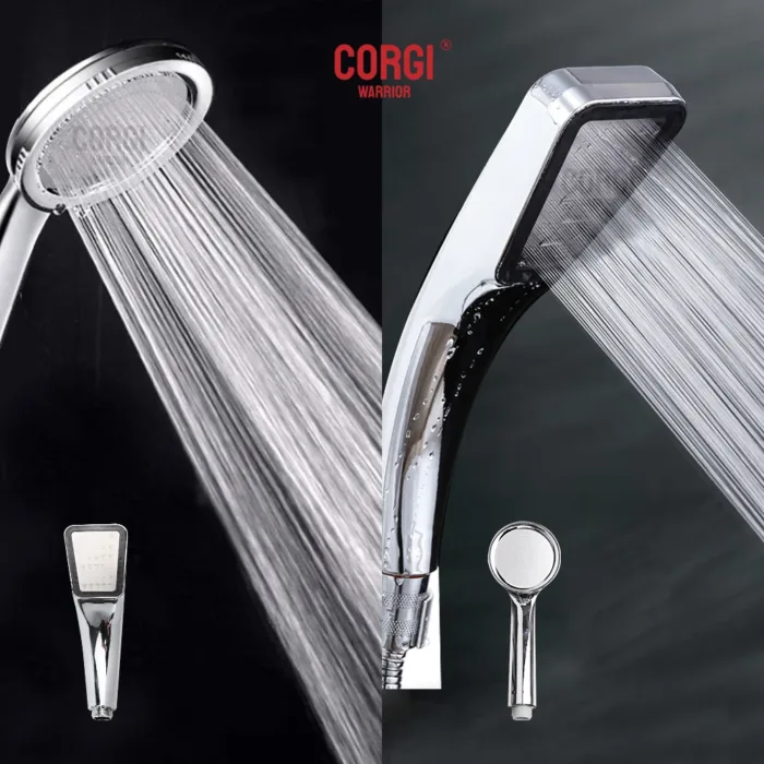 ABS Ultra Thin High Pressure Shower Head Water Save Pressurized 300 Hole Showers Rainfall Spray for Toilet Bathroom Accessories - Image 1
