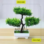 Green Artificial Plants Bonsai Small Tree Pot Plants Simulation Plastic Flowers Potted Ornaments Home Hotel Garden Decoration - Image 15