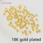 18k Gold Plated Spacer Beads For Bracelet Making,Separators For Beads,Jewelry Fittings,DIY Jewellery Making Supplies Wholesale - Image 9