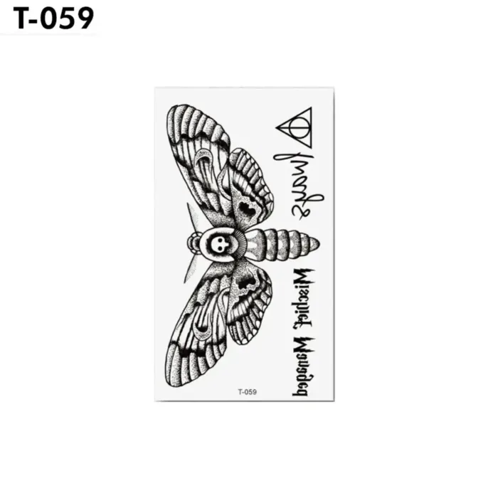 Waterproof 1 Sheet Art Body Art Temporary Tattoo Sticker Flower Animal Bowknot Body Art - Image 8