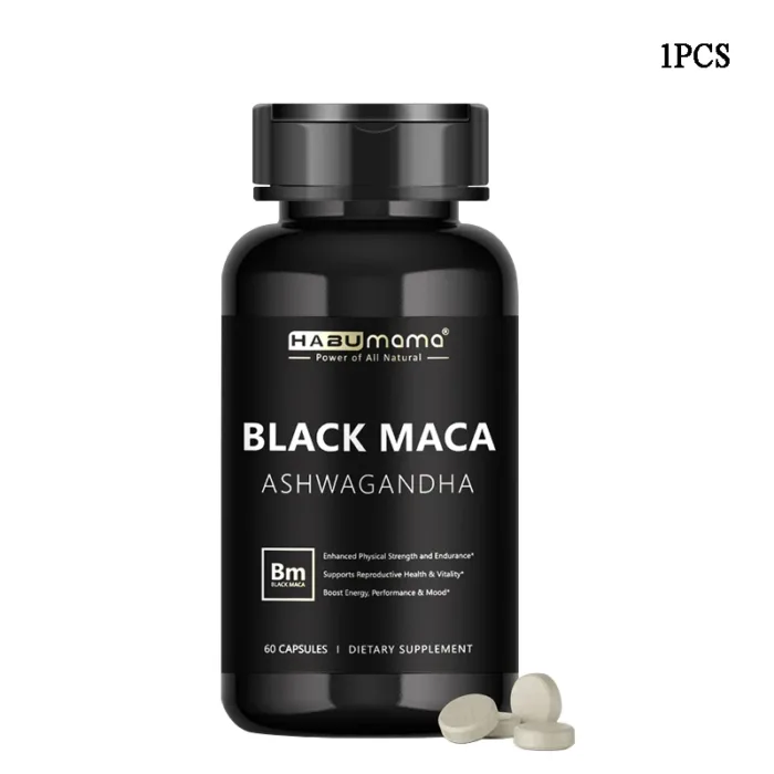 HABUMAMA Black Maca Booster for Men - Maca Supplements for Health, Energy & Endurance, Muscle Mass - Image 7