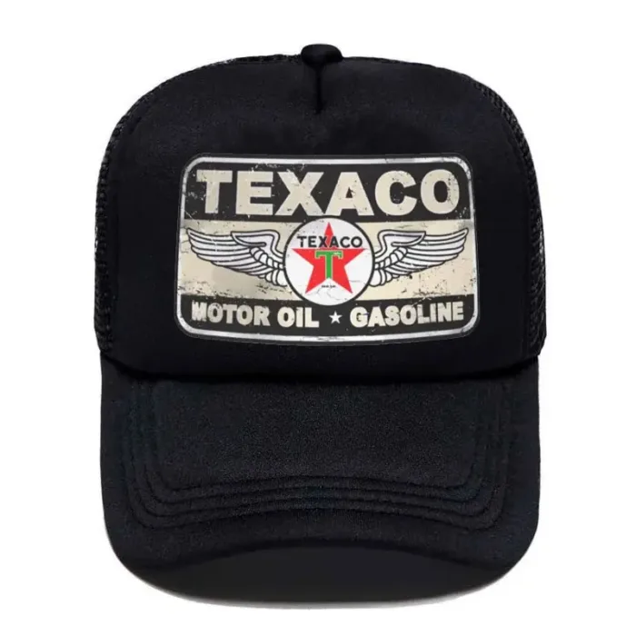 Punk Unisex Vintage Texaco Sign Trucker Hat Adult Adjustable Baseball Cap for Men Women 2023 Summer Hip Hop Snapback Caps - Image 2